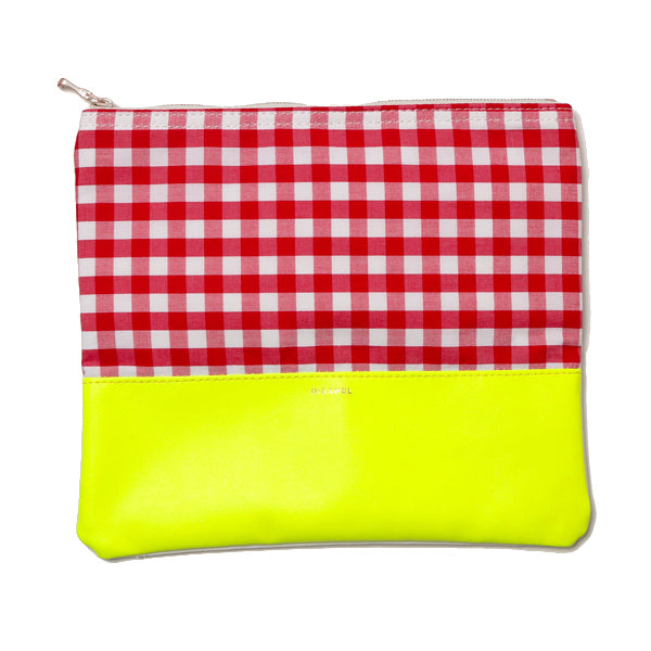 GINGHAM POUCH