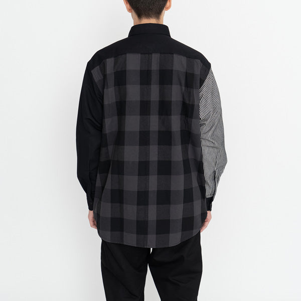 Plaid Patchwork Shirt