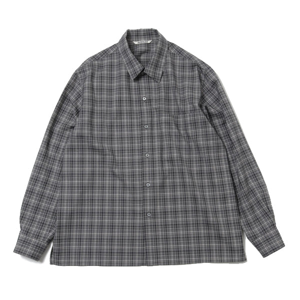 WASHABLE SUPER LIGHT WOOL CHECK SHIRTS