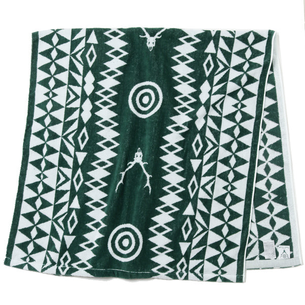 Bath Towel - Cotton Jacquard / Target & Skull