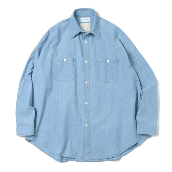 NAVAL TENT SHIRT ORGANIC COTTON CHAMBRAY