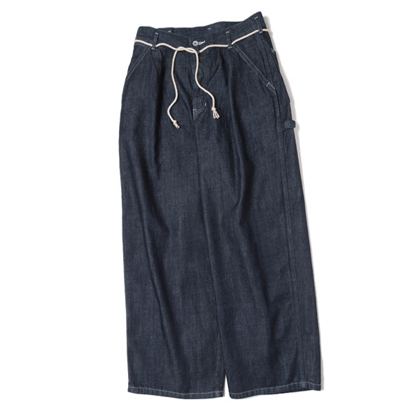 TUCK WIDE PAINTER PANTS 10oz ORGANIC COTTON DENIM