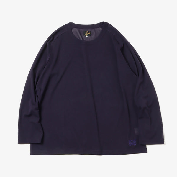 L/S U Neck Tee - Poly Mesh