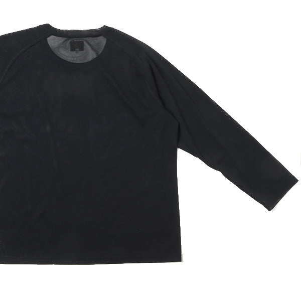L/S U Neck Tee - Poly Mesh