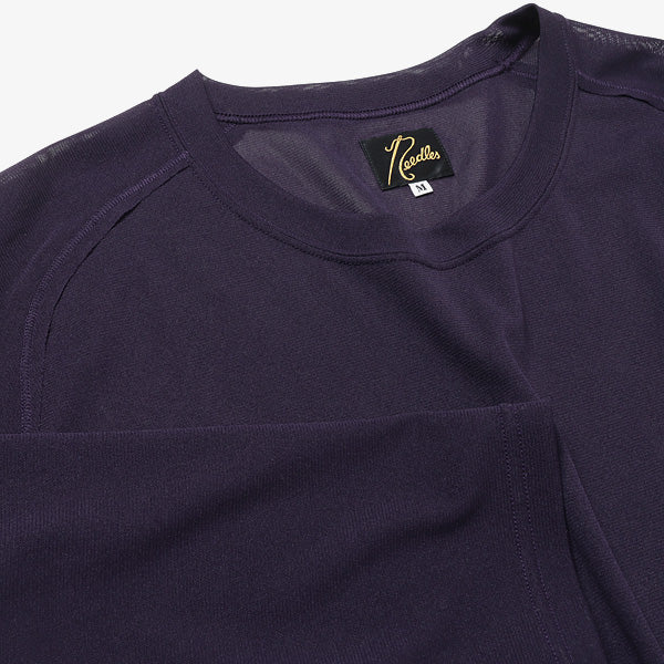 L/S U Neck Tee - Poly Mesh