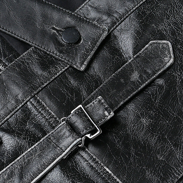 LEATHER GILLET