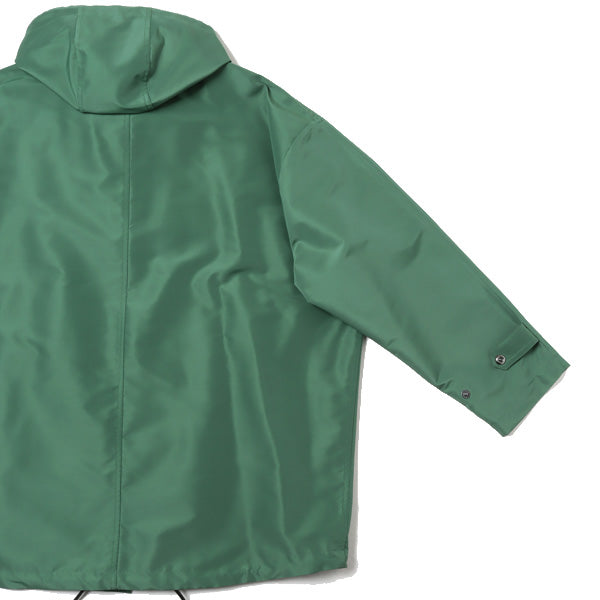 SILK POLYESTER GROSGRAIN HOODED BLOUSON