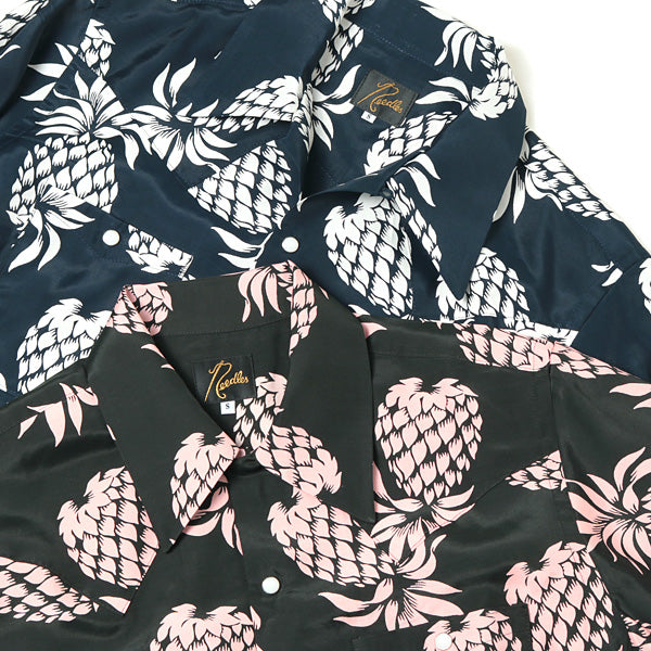 One-up Cowboy Shirt-Rayon Cloth Sateen/Pineapple