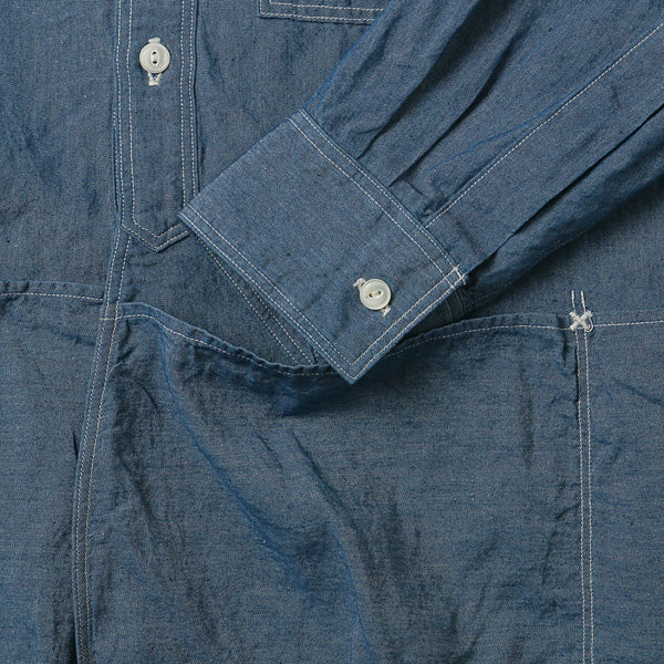 BAND COLLAR APRON SHIRTS