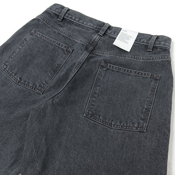 ブラック スビンコットン 13.5oz バギーデニム ミディアムブラック