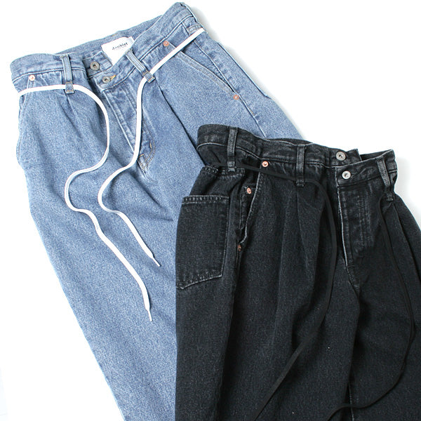 SILK DENIM WIDE TAPERED TROUSER (18SS08PT68) | DIVERSE / パンツ 
