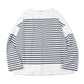 BASQUE SHIRT ORGANIC COTTON PANEL BORDER