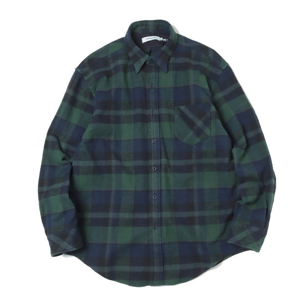 DWELLER B.D. SHIRT RELAXED FIT COTTON TWILL PLAID