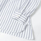 BAND COLLAR L/S SHIRT(STRIPE)