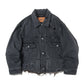 DAMAGED SILK DENIM JACKET
