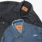 DAMAGED SILK DENIM JACKET