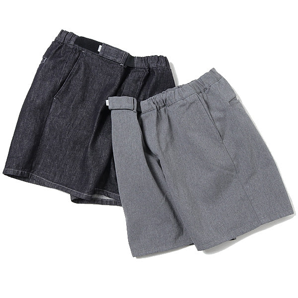 Colorfast Denim Wide Chef Shorts (GM211-40116B) | Graphpaper 