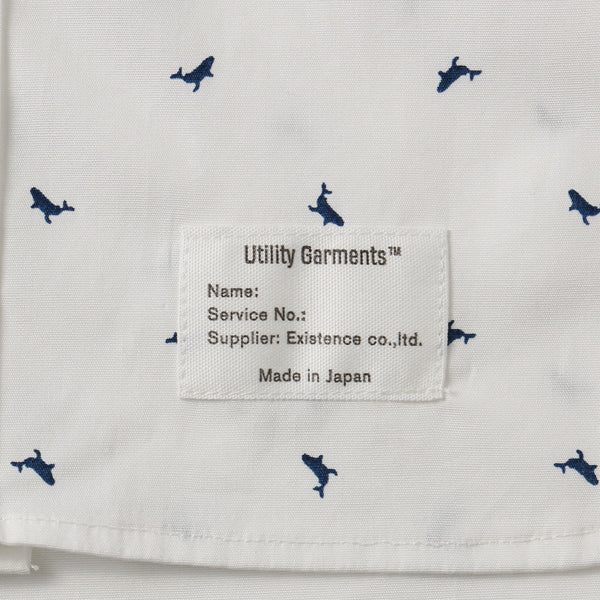 POLO COLLAR TIGHT WHALE PRINT BROAD