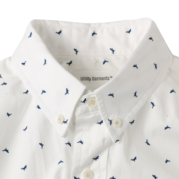 POLO COLLAR TIGHT WHALE PRINT BROAD