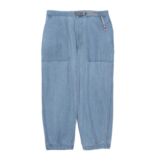 Denim Field Wide Cropped Pants