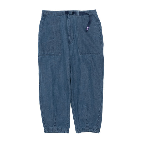 Denim Field Wide Cropped Pants