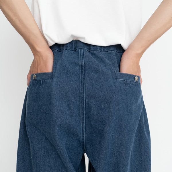 Denim Field Wide Cropped Pants