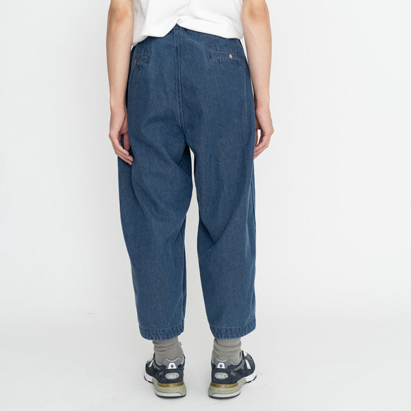 Denim Field Wide Cropped Pants