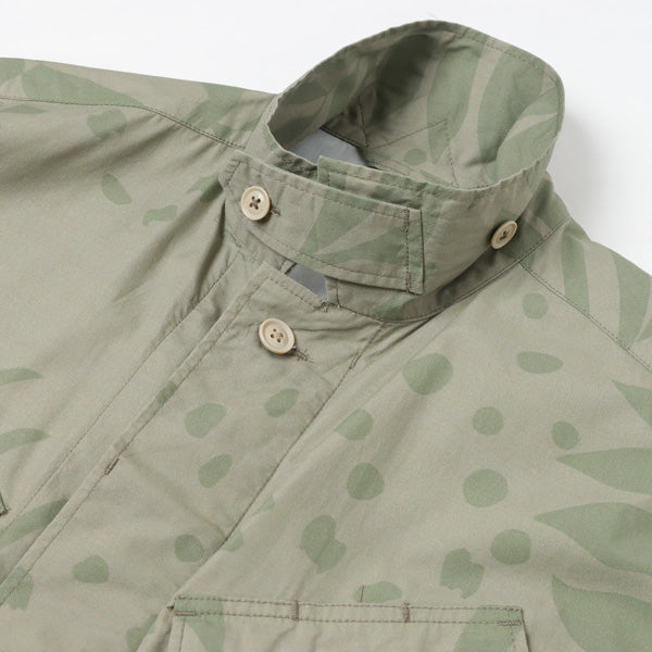 Jungle Fatigue Jacket - Leaf Print Poplin