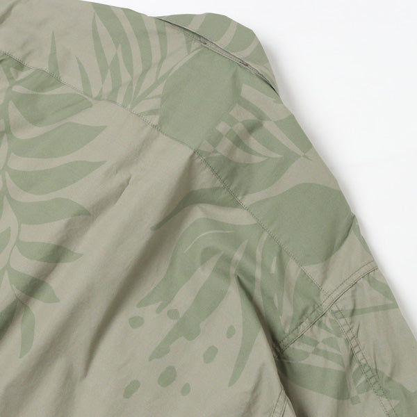 Jungle Fatigue Jacket - Leaf Print Poplin