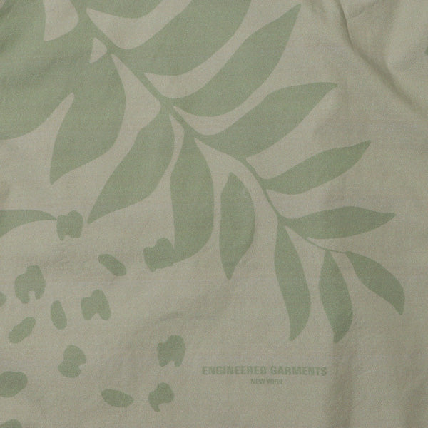 Jungle Fatigue Jacket - Leaf Print Poplin