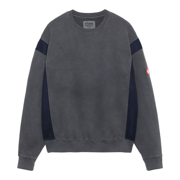 OVERDYE SIDE MESH CREW NECK