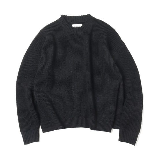 MOCK NECK PULL OVER ORGANIC COTTONxHEMPxPAPER YARN