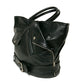 shrink leather big tote bag