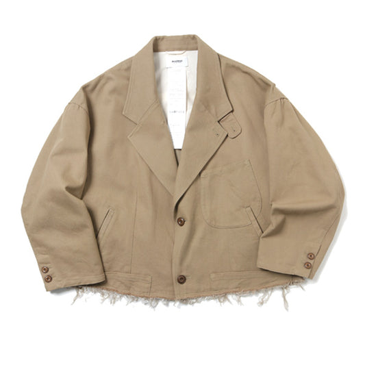 SILK CHINO CUT-OFF JACKET