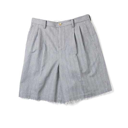 FRAYED HEM SHORTS(STRIPE)