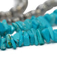 Turquoise Necklace with Brass Coated Beads
