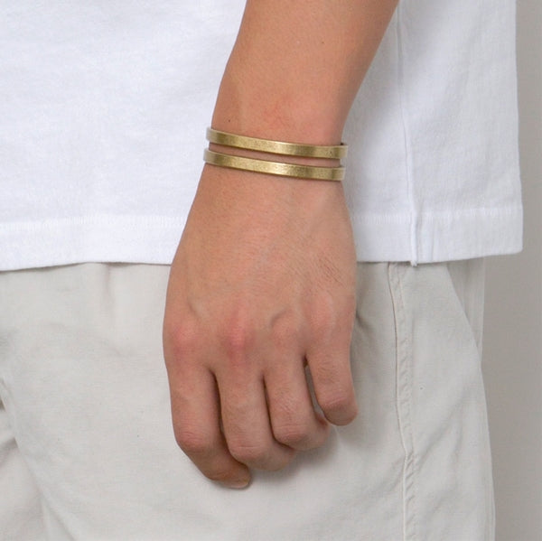 Brass Open Bracelet Narrow