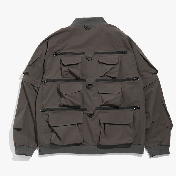 Multi-Pocket Zipped 2 Way Jacket - Poly Ripstop