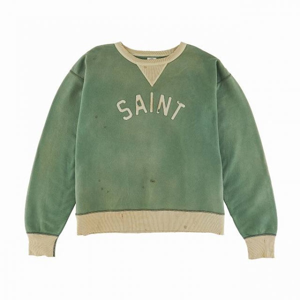 SWEAT SHIRT / FELT / GREEN×GRAY