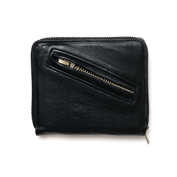 shrink leather fold wallet