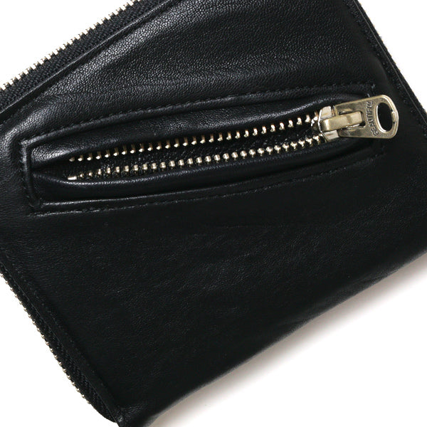 shrink leather fold wallet