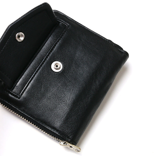 shrink leather fold wallet