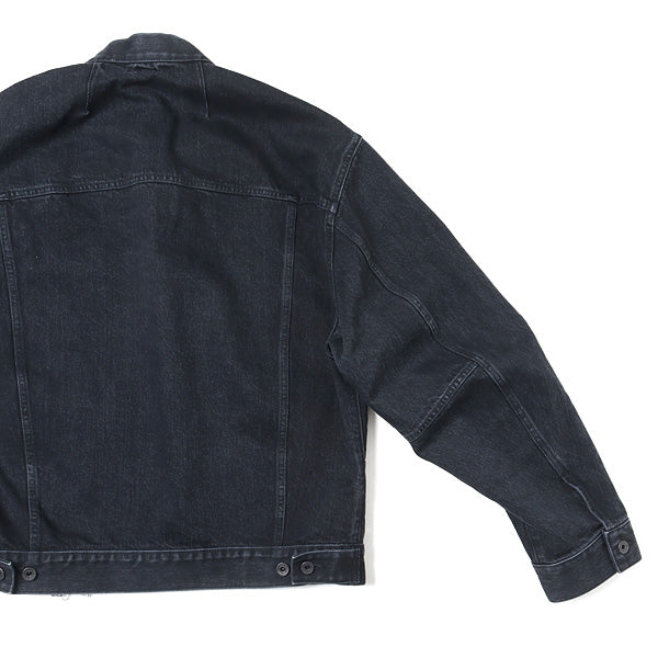 FOLD COLLAR DENIM JACKET