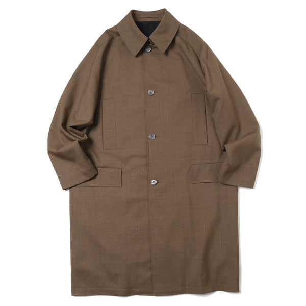 RAGLAN MAC COAT ORGANIC WOOL TROPICAL