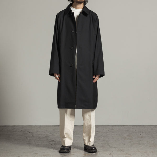 RAGLAN MAC COAT ORGANIC WOOL TROPICAL