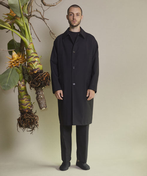 RAGLAN MAC COAT ORGANIC WOOL TROPICAL