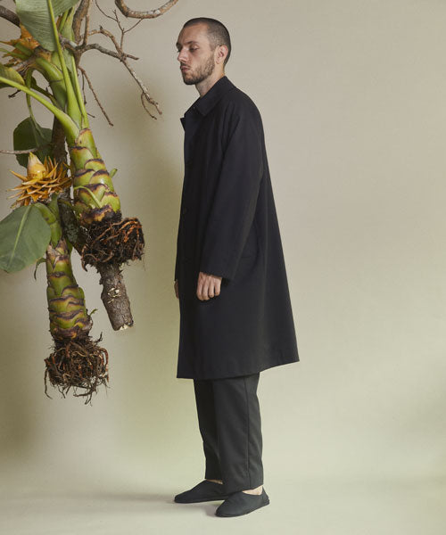 RAGLAN MAC COAT ORGANIC WOOL TROPICAL