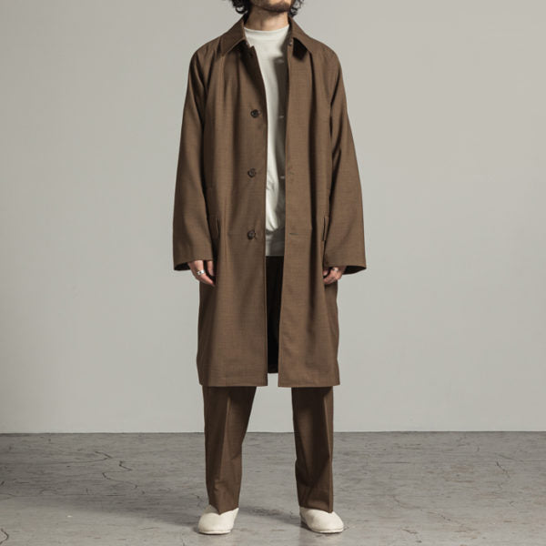 RAGLAN MAC COAT ORGANIC WOOL TROPICAL