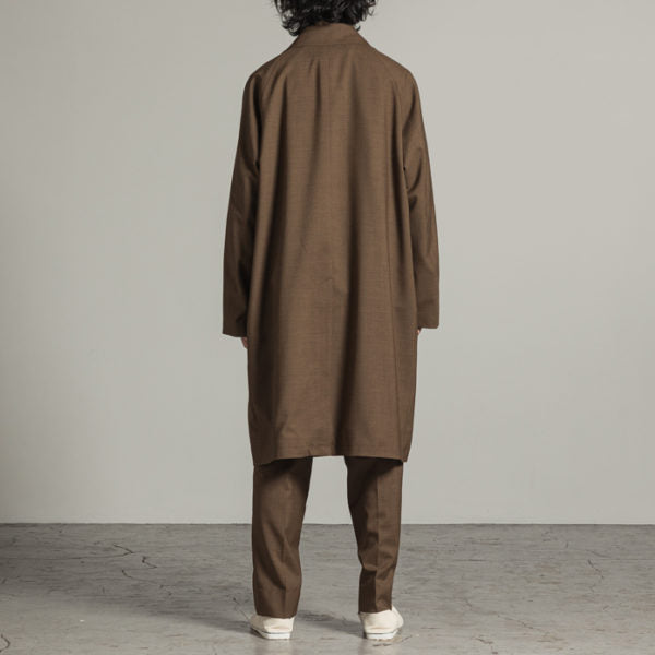 RAGLAN MAC COAT ORGANIC WOOL TROPICAL