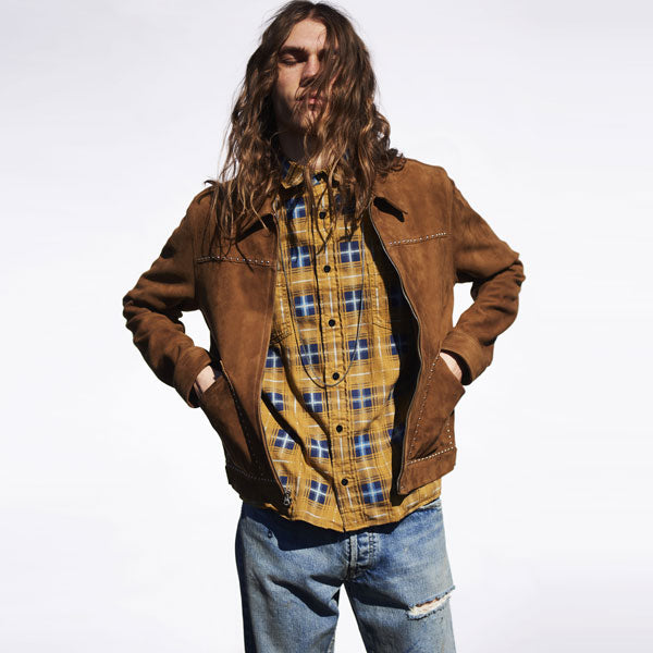 Oldmans Check Denim Western SH